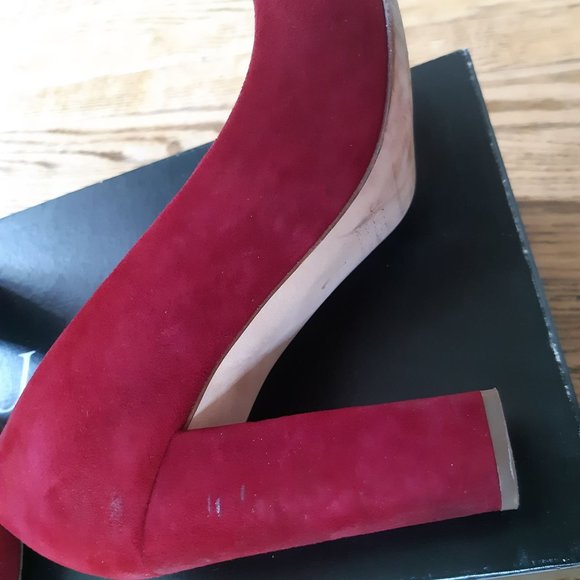 J Crew red suede pumps - Picture 10 of 13